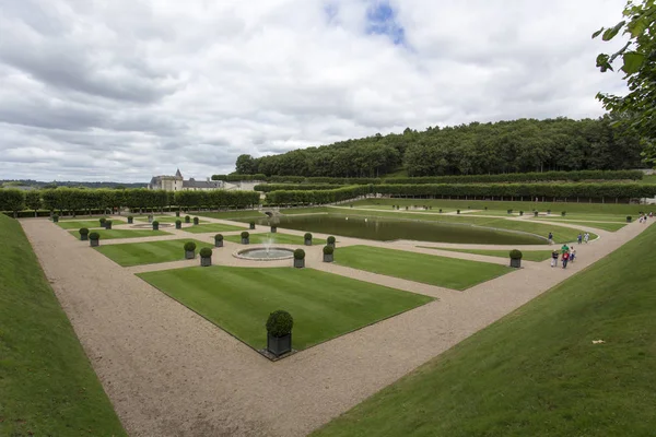 Вилландри Франция Августа 2016 Chateau Villandry Замок Дворец Расположенный Вилландри — стоковое фото