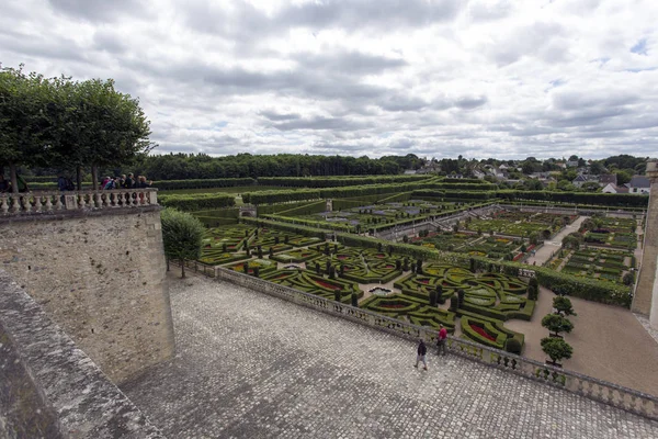 Villandry Francja Sierpnia 2016 Chateau Villandry Jest Zamek Pałac Położony — Zdjęcie stockowe