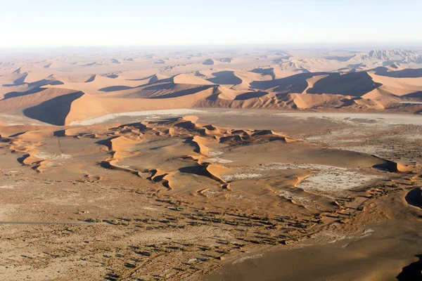 Helikopter View Van Sossusvlei Gebied Namibië — Stockfoto