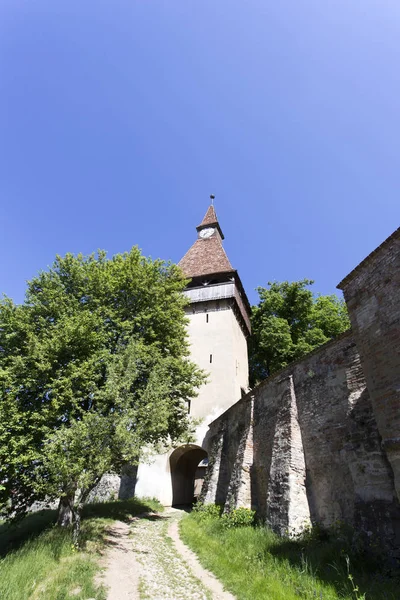 Biertan Opevněný kostel v Transylvánii — Stock fotografie