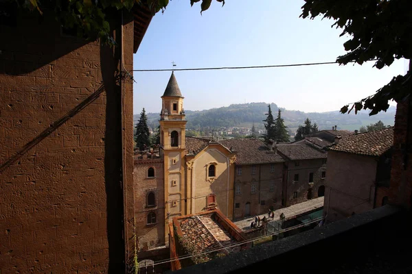 Vista de castell arquato — Foto de Stock