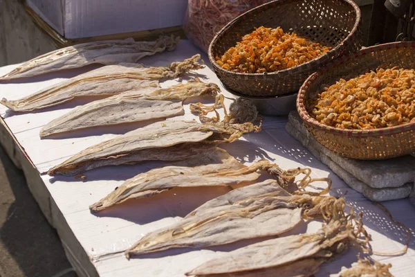 Dried squids in Vietnam — Stock Photo, Image