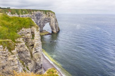 Etretat yaz aylarında panoramik