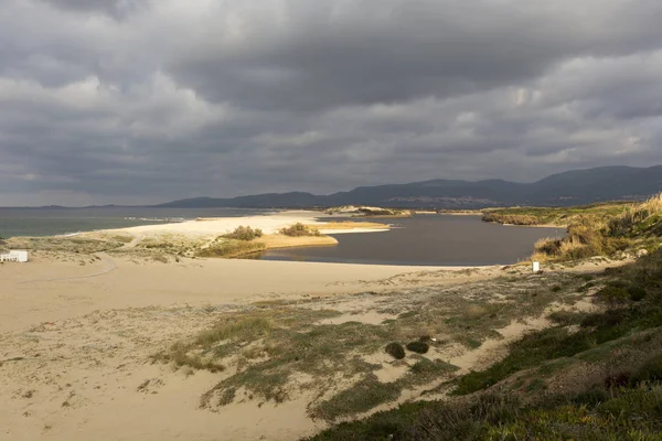 A view of Coghinas river during winter in Sardinia — Stock Photo, Image