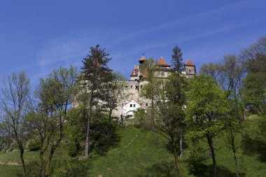 Bahar aylarında Transilvanya'da Kepek kalesi