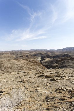 Namibya güzel bir çöl görünümü