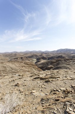 Namibya güzel bir çöl görünümü