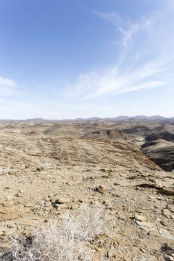 Namibya güzel bir çöl görünümü
