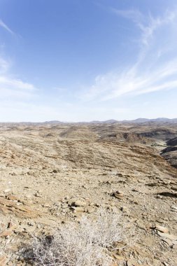 Namibya güzel bir çöl görünümü