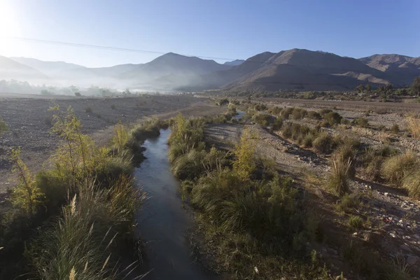 A view of small river in Pisco Elqui — Stock Photo, Image