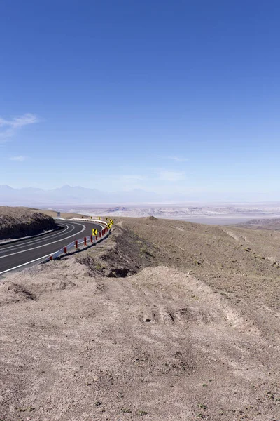 Blick in die Wüste von der panamericana, Route 5 — Stockfoto