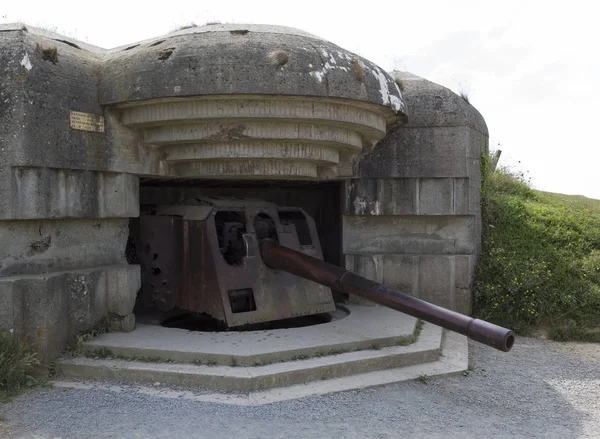 Longues sur mer de dünya savaşı savunma pil — Stok fotoğraf