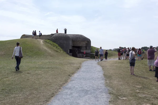 World war defence battery at longues sur mer — Stock Photo, Image