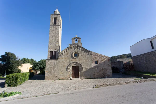 Valledoria Italy December 2018 Church Road Valledoria Sardinia — Stock Photo, Image