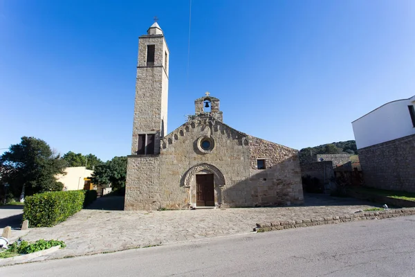 Valledoria Włochy Grudnia 2018 Kościół Przy Drodze Valledorii Sardynia — Zdjęcie stockowe