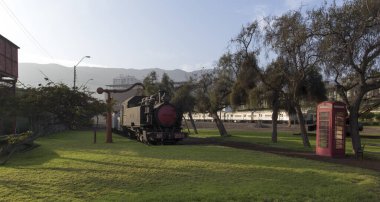 Antofagasta, Şili - 13 Ağustos 2019: Antofagasta tren istasyonu