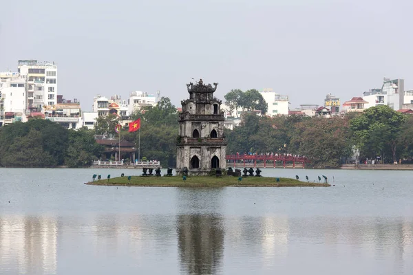 Hanoi Vietnam Aralık 2016 Hanoi Deki Thap Rua Manzarası — Stok fotoğraf