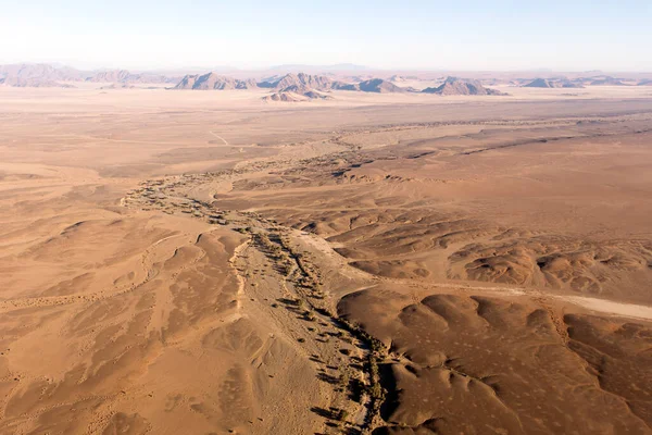 Een Mooie Sossusvlei Helikopter Bezichtiging Namibië — Stockfoto