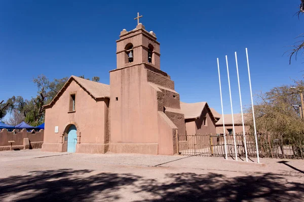 San Pedro Atacama Cile Agosto 2019 Foto Della Chiesa San — Foto Stock