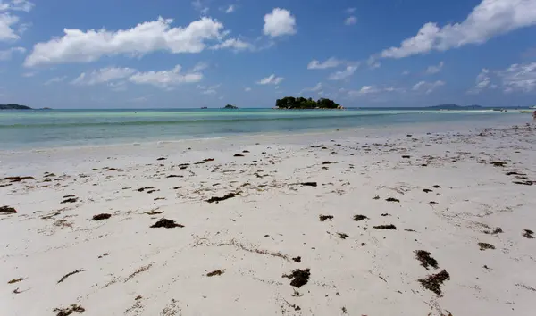 Praslin Seychelles Abril 2019 Vista Isla San Pedro Desde Anse —  Fotos de Stock