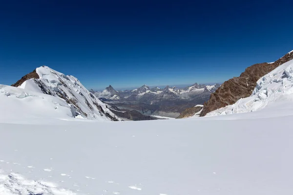 Alpok Kilátás Monte Rosa Nyáron — Stock Fotó