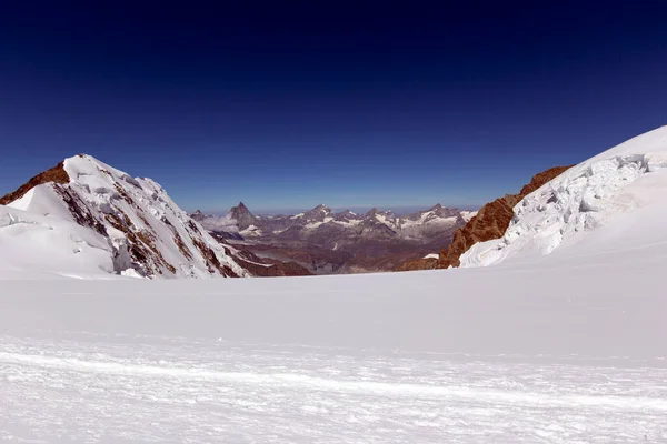 Alpok Kilátás Monte Rosa Nyáron — Stock Fotó