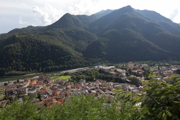 Bormio Une Vue Montagne Pendant Été Italie — Photo