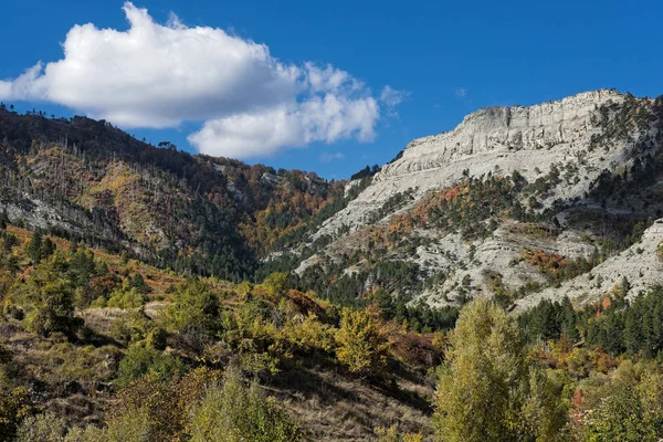 Herbstliche Landschaft Auf Dem Berg Gramos Griechenland — Stockfoto
