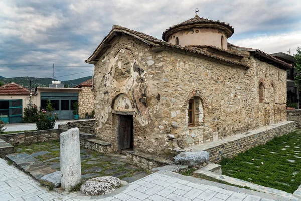 Vista Iglesia Bizantina Transfiguración Cristo Doliche Grecia —  Fotos de Stock