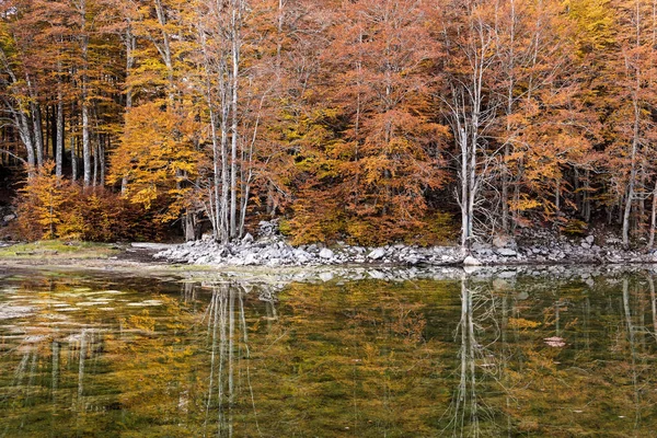 Blick Auf Arrenes Oder Moutsalia Alpine See Auf Grammos Griechenland — Stockfoto