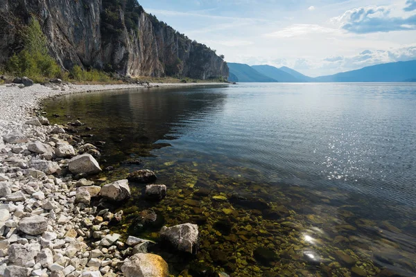 Blick Auf Das Ufer Des Megali Großen Prespa Sees Nordgriechenland — Stockfoto