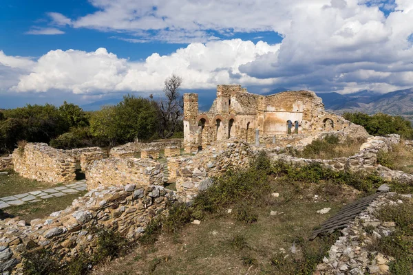 Agios Bazilikası Aziz Achillios Küçük Prespa Gölü Kuzey Yunanistan Kalıntıları — Stok fotoğraf