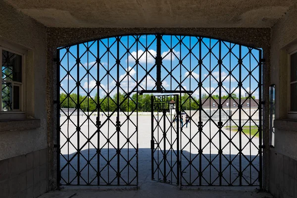 Puerta Entrada Del Campo Concentración Dachau Cerca Munich Alemania Junio — Foto de Stock