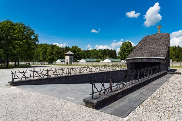 View Israelite Memorial Erected 1967 Dachau Concentration Camp Munich Germany — Stock Photo, Image