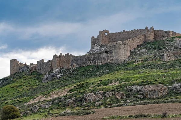 Vista Castelo Larisa Antiga Medieval Acrópole Cidade Argos Peloponeso Grécia — Fotografia de Stock