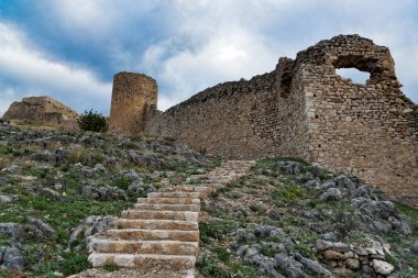 Kale Larisa, Peloponnese, Yunanistan Argos şehir antik ve Ortaçağ Akropolisi parçası