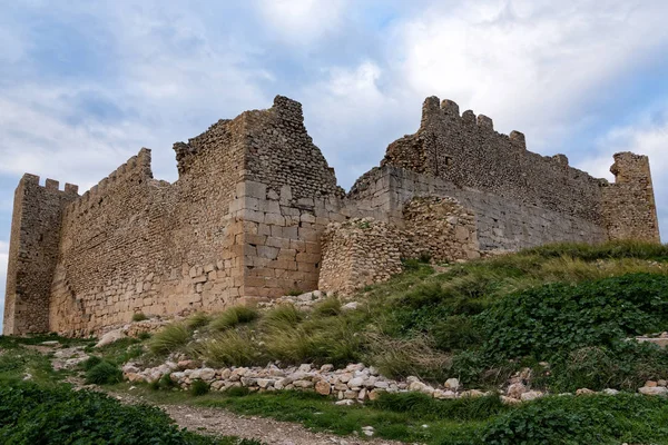 Partie Château Larisa Acropole Antique Médiévale Ville Argos Dans Péloponnèse — Photo