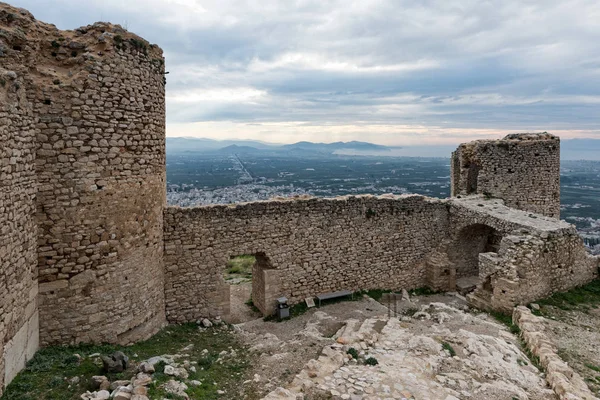 Del Slottet Larisa Antika Och Medeltida Akropolis Den Staden Argos — Stockfoto