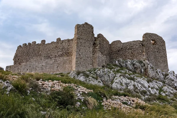 Part Castle Larisa Ancient Medieval Acropolis City Argos Peloponnese Greece — Stock Photo, Image