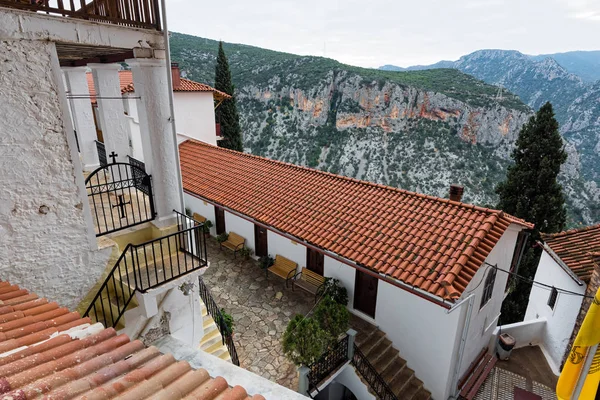 Parte Del Histórico Monasterio Panagia Elona Dedicado Virgen María Peloponeso — Foto de Stock