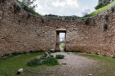 Aegisthus Mycenae Peloponnese, Yunanistan için sit alanı, Tholos Türbesi görünümünü