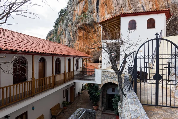 Tarihi Manastır Panagia Meryem Ana Peloponnese Yunanistan Için Adanmış Elona — Stok fotoğraf