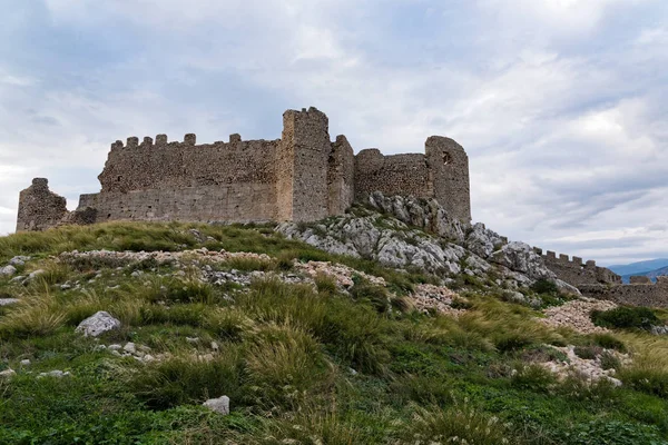 Part Castle Larisa Ancient Medieval Acropolis City Argos Peloponnese Greece — Stock Photo, Image