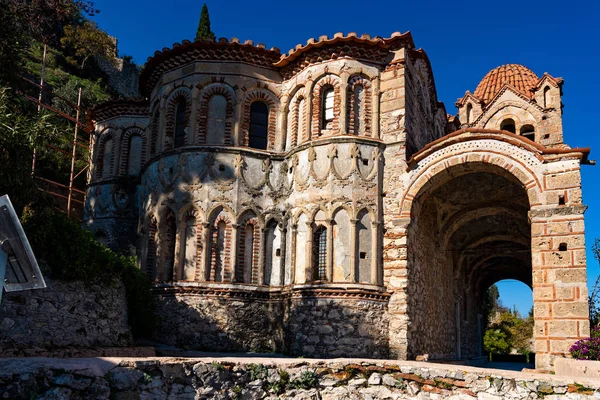 Parte Del Sito Archeologico Bizantino Mystras Nel Peloponneso Grecia Veduta — Foto Stock