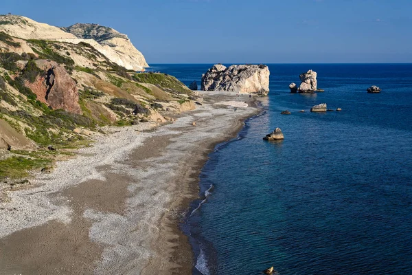 Petra Tou Romiou Nun Yunanca Kayası Afrodit Kayası Olarak Bilinir — Stok fotoğraf