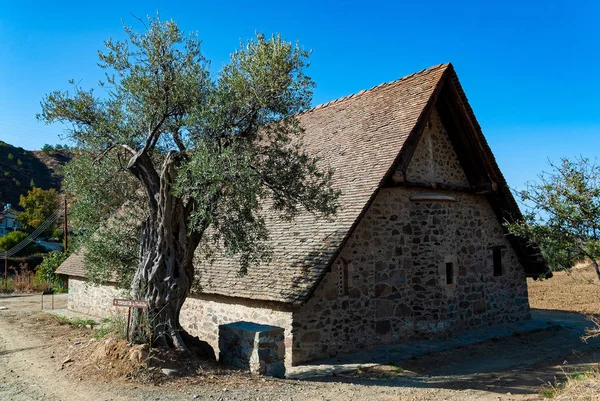 Vue Église Panagia Podithou Inscrite Patrimoine Mondial Unesco Sur Chaîne — Photo