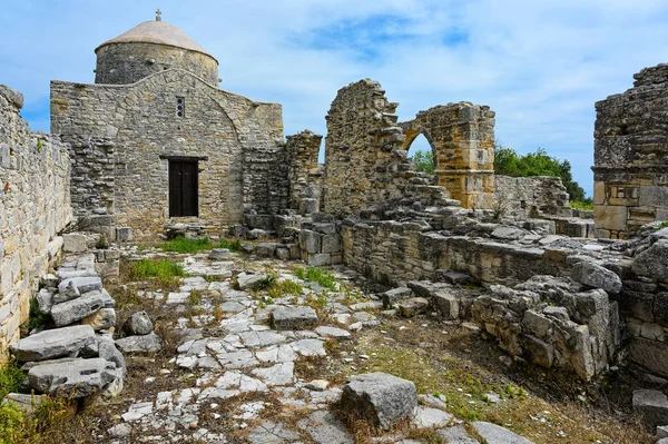 Mosteiro Abandonado Timios Sravros Santa Cruz Anogyra Chipre — Fotografia de Stock