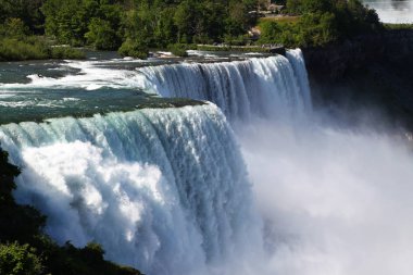 Manzara Niagara falls Amerikan tarafında, New York, ABD.