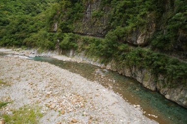 Hualien, Tayvan 'daki Taroko Ulusal Parkı manzarası.