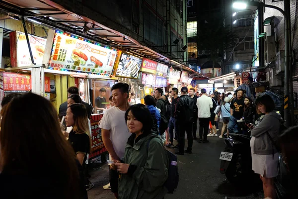 Taipei Taiwan Outubro 2018 Ximending Mercado Noturno Mais Famoso Taiwan — Fotografia de Stock